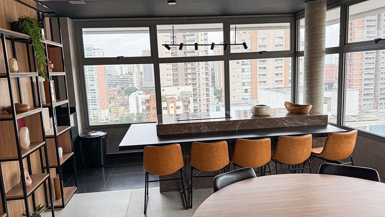 Studio Moderno a 7 Min do Allianz Parque | 1710