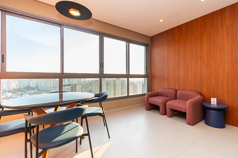 Studio moderno e completo no centro de Guarulhos