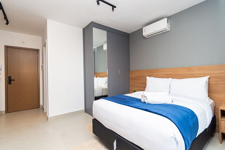 Studio moderno e completo no centro de Guarulhos