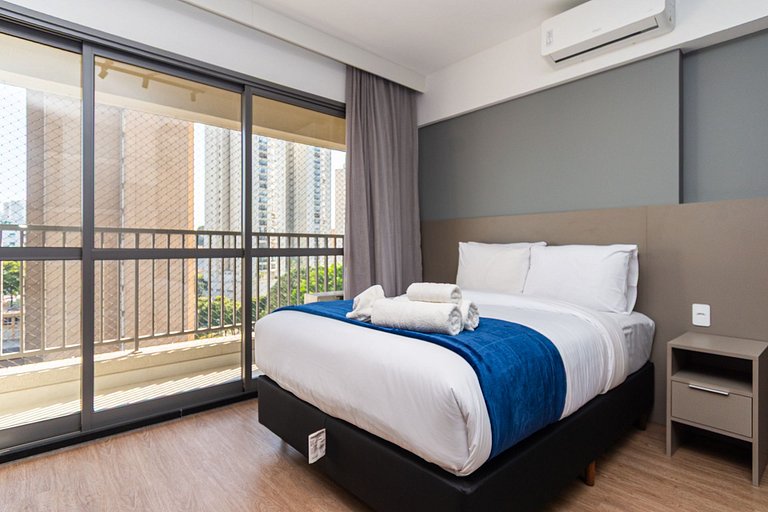 Studio moderno e completo no centro de Guarulhos