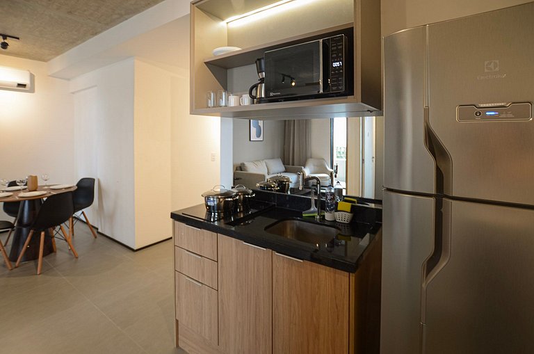 Apto Moderno 2 Quartos nos Jardins by Housi