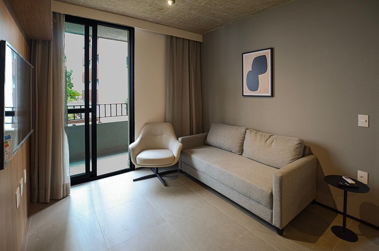 Apto Moderno 2 Quartos nos Jardins by Housi