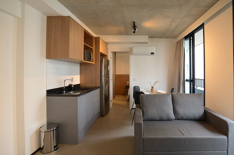 Studio 2 Quartos c/ Varanda - On Jardins by Housi