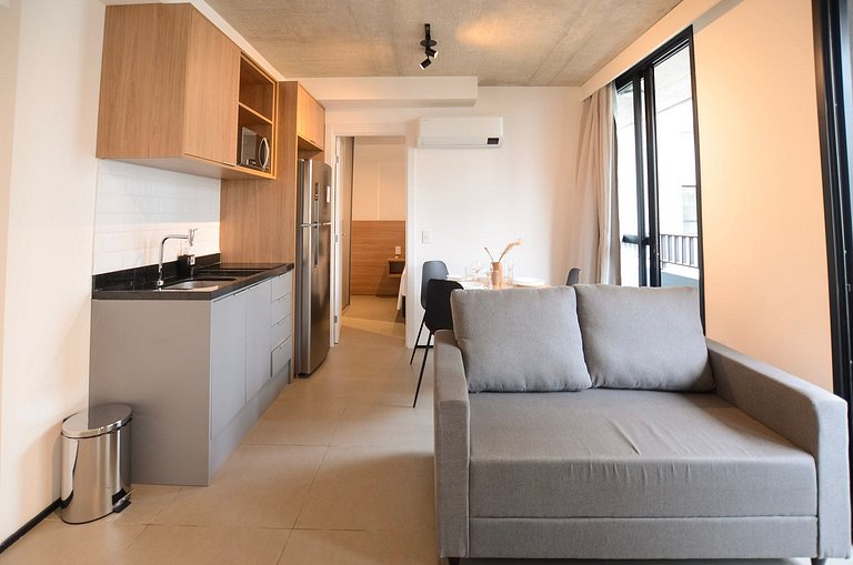 Studio 2 Quartos c/ Varanda - On Jardins by Housi